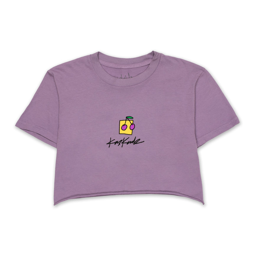Lavender Dye Crop Tee