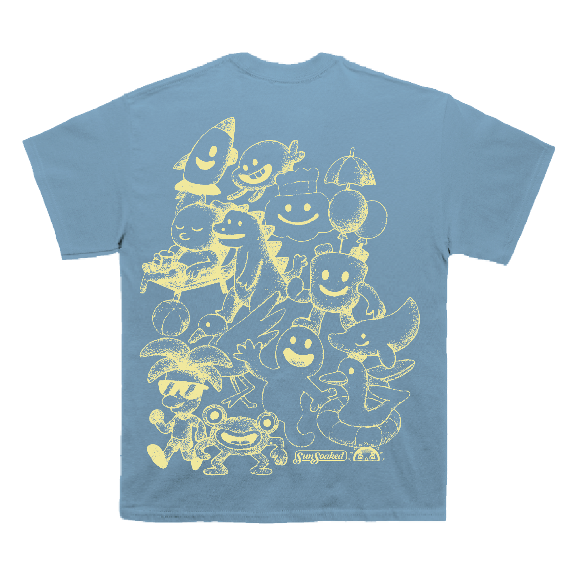 Sunsoaked Character Sketch Tee - Blue