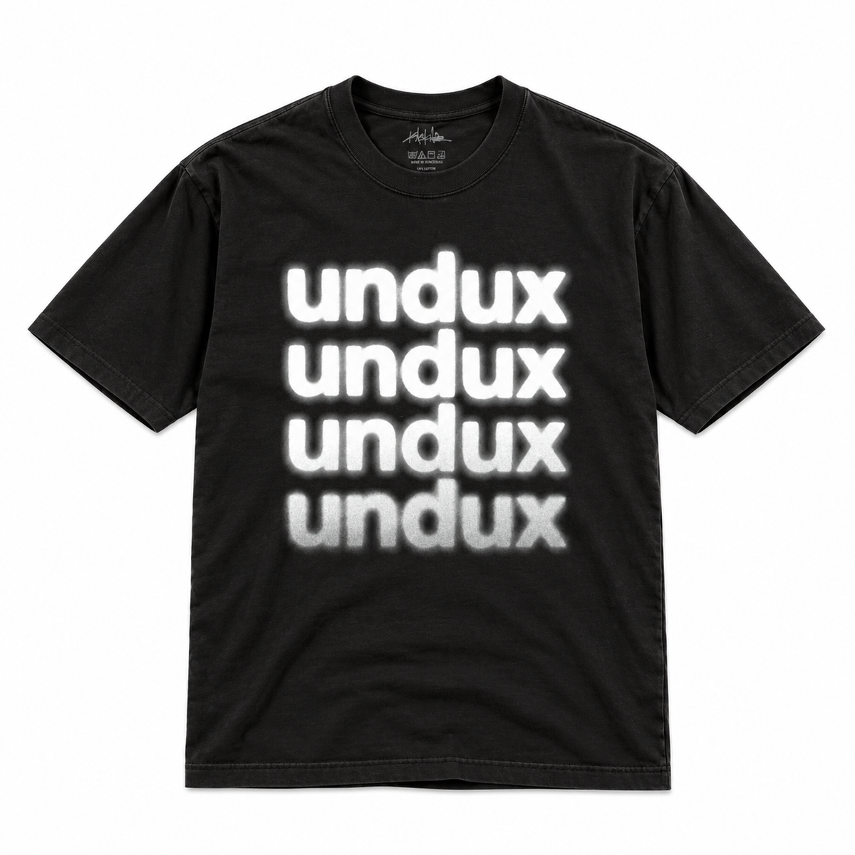 Kaskade undux Tee Stacked Logo Black Shirt
