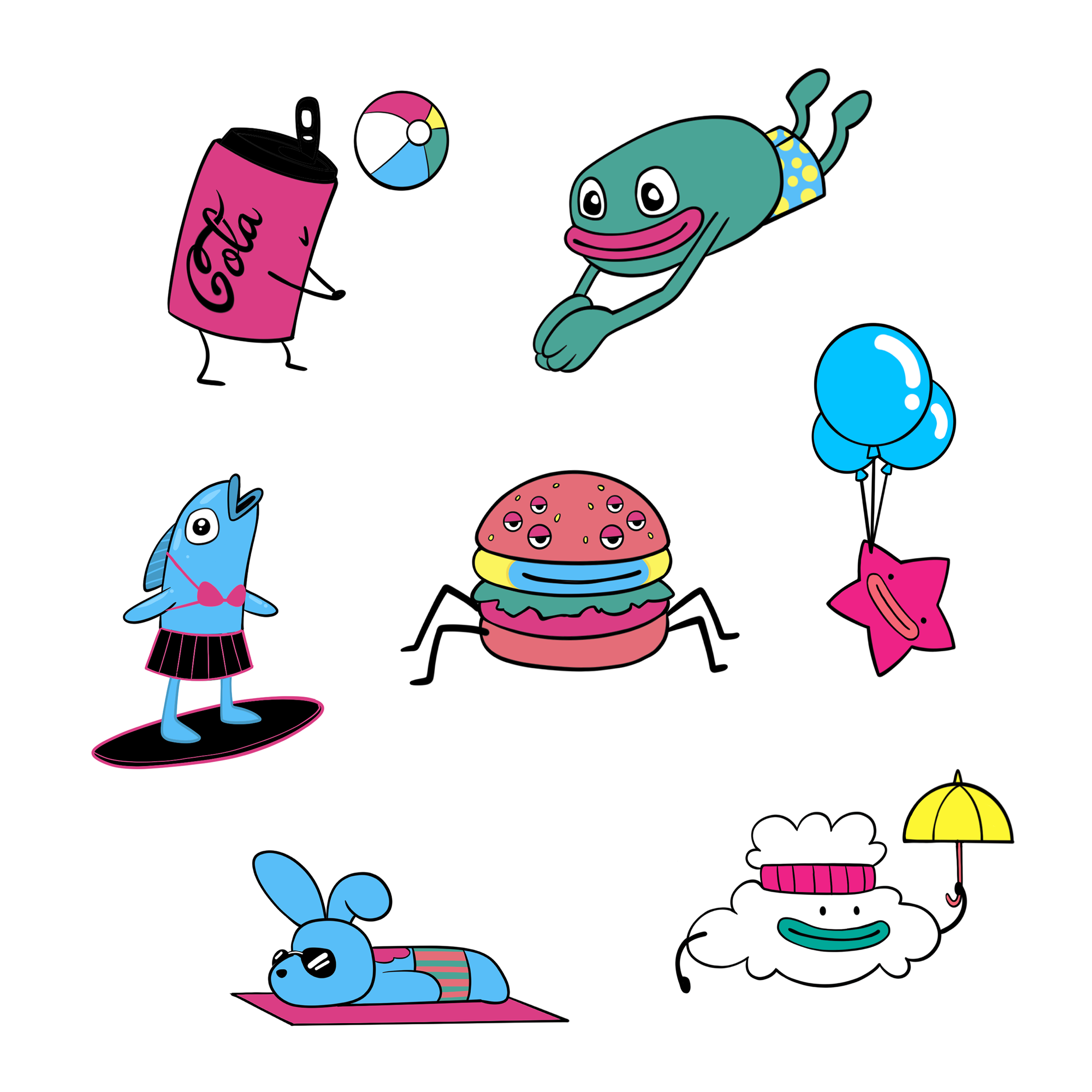 Sunsoaked 2025 Sticker Pack