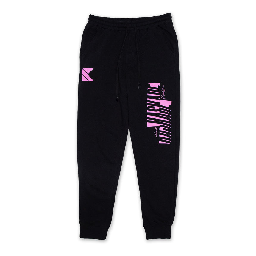 Black/Pink Signature Sweatpants